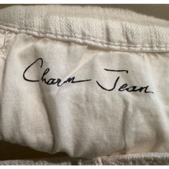 Chicos Platinum Winter White Short Charm Slim Jeans Size 2 - Picture 9 of 12